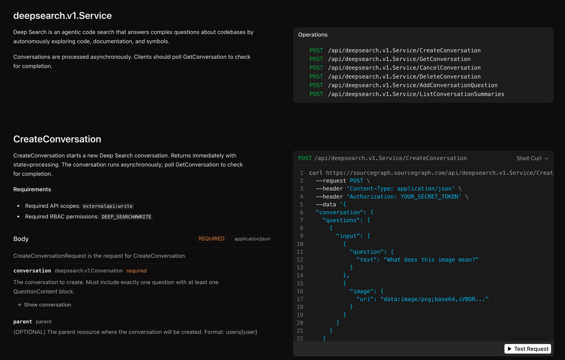API reference